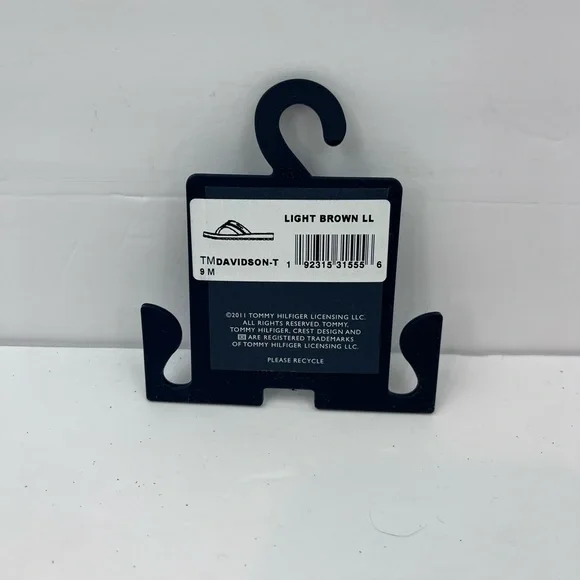TOMMY HILFIGER, DAVIDSON-T MEN’S LIGHT BROWN FLIP FLOPS, SIZE 9M - Picture 15 of 15